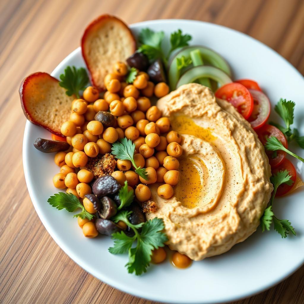 Spiced Chickpea and Vegetable Hummus Platter Spiced Chickpea and Vegetable Hummus Platter