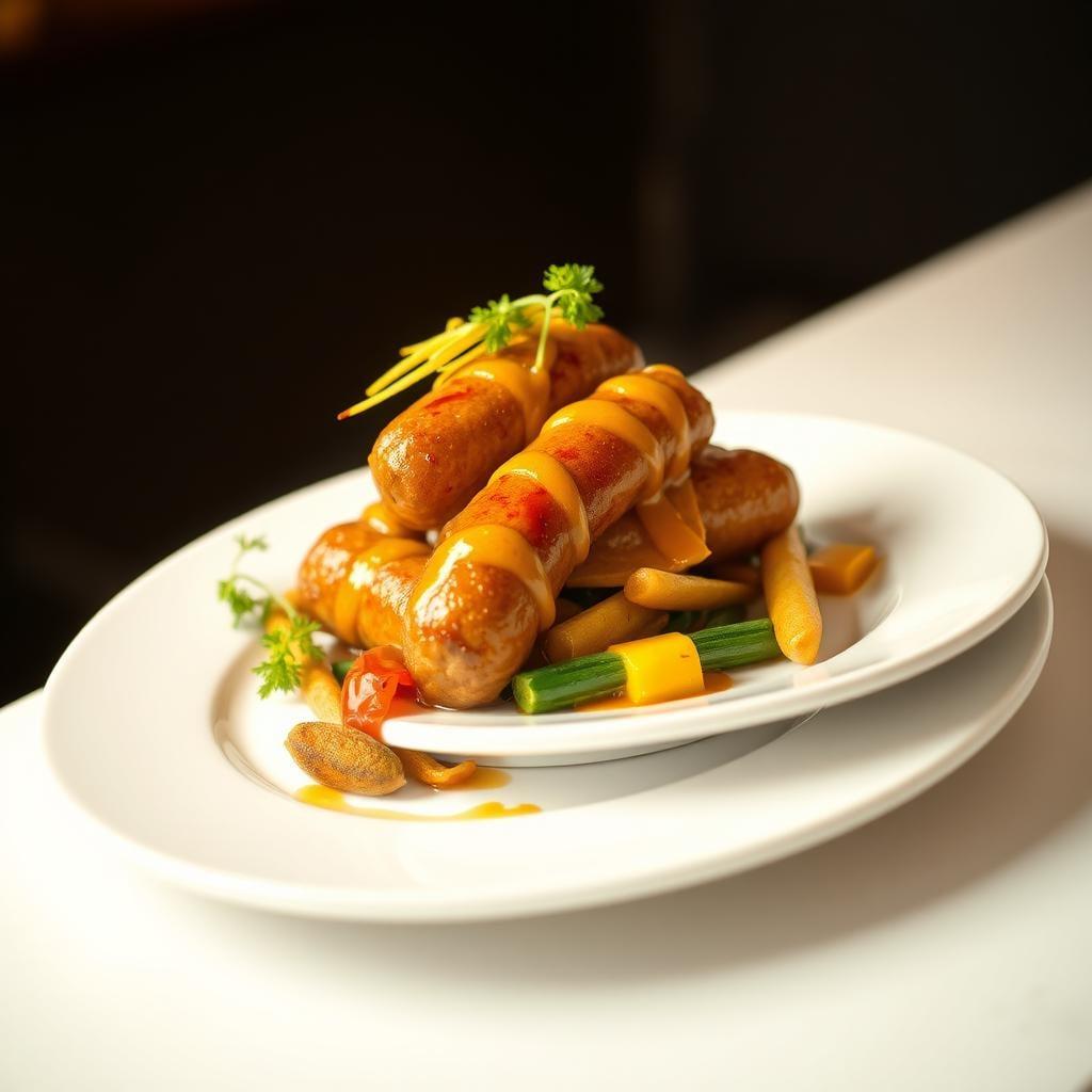 Sheet Pan Honey Mustard Sausages with Vegetables Sheet Pan Honey Mustard Sausages with Vegetables