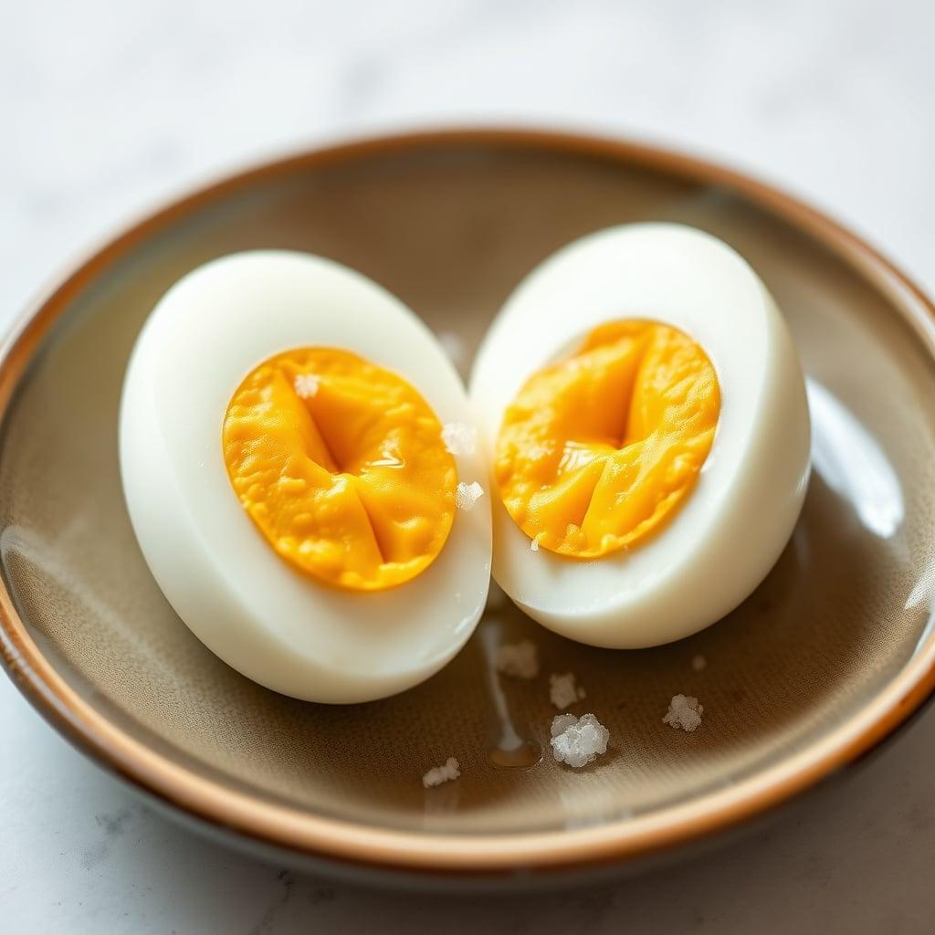 Chilled Boiled Eggs with Sea Salt Chilled Boiled Eggs with Sea Salt