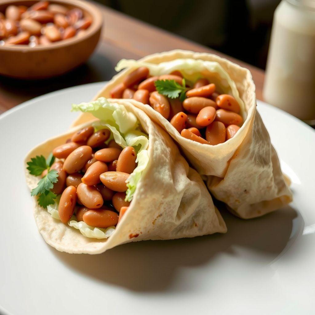 Zesty Pinto Bean & Cabbage Wraps Zesty Pinto Bean & Cabbage Wraps