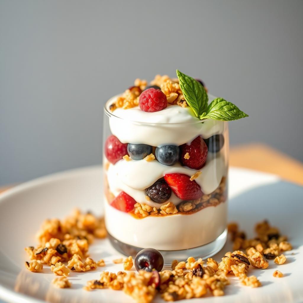 Greek Yogurt Parfait with Homemade Granola Greek Yogurt Parfait with Homemade Granola