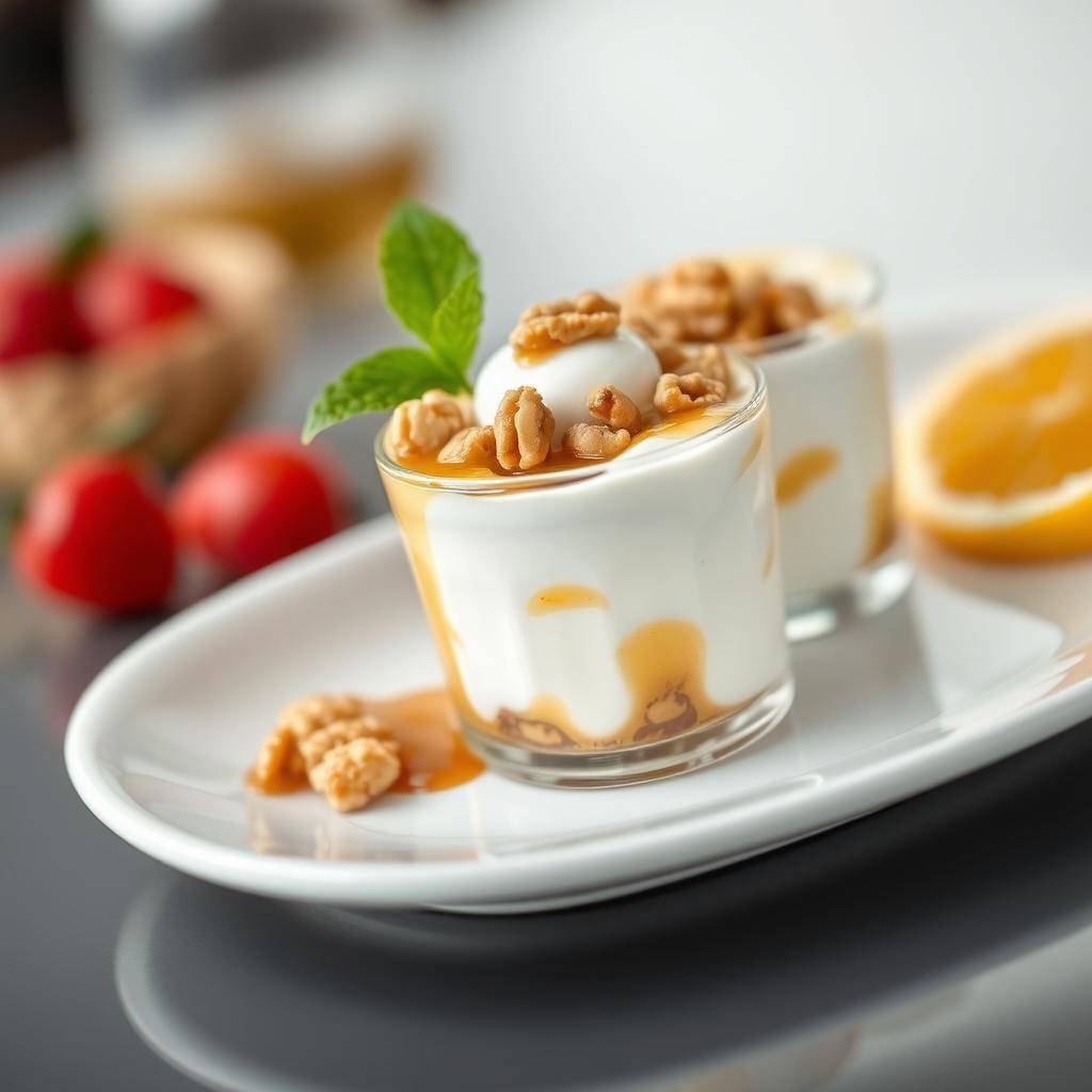 Greek Yogurt Parfait with Honey and Walnuts Greek Yogurt Parfait with Honey and Walnuts