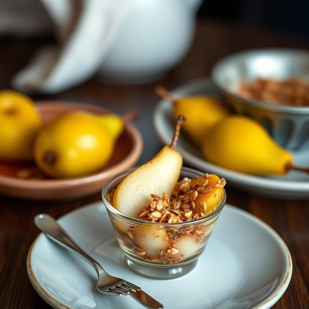 Warm Cinnamon-Oat Pear Crumble Warm Cinnamon-Oat Pear Crumble