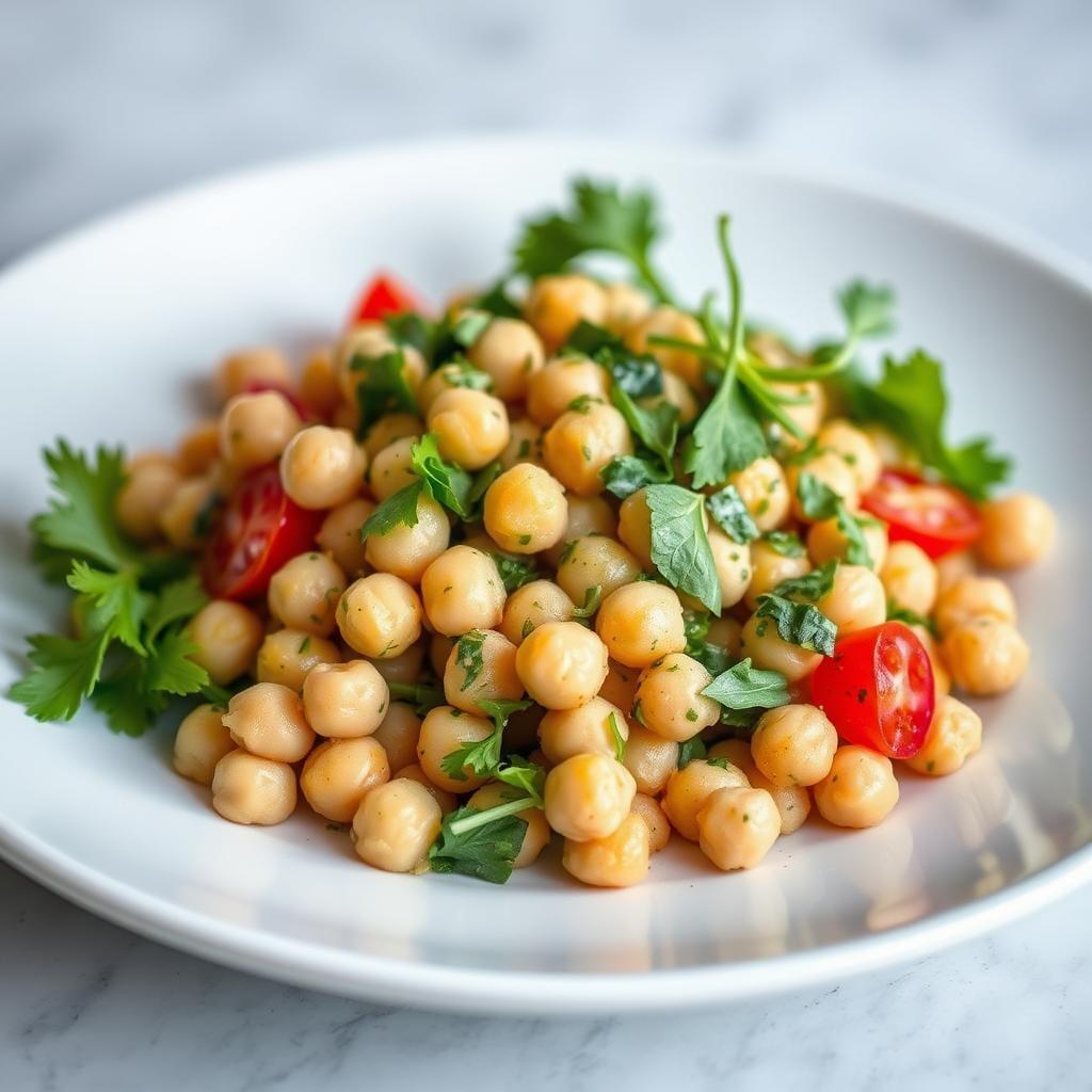 Mediterranean Chickpea Salad with Lemon-Herb Vinaigrette Mediterranean Chickpea Salad with Lemon-Herb Vinaigrette