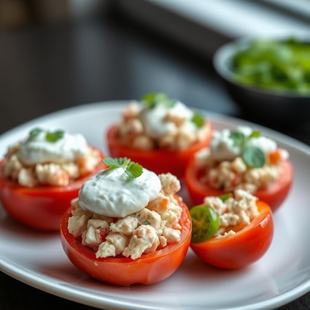 Chicken Salad Stuffed Tomatoes