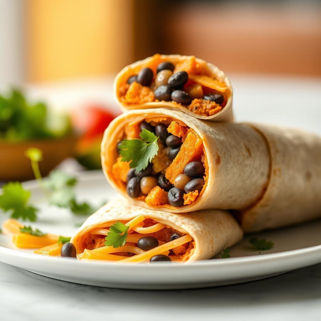 Mexican-Style Sweet Potato & Black Bean Breakfast Burrito Mexican-Style Sweet Potato & Black Bean Breakfast Burrito