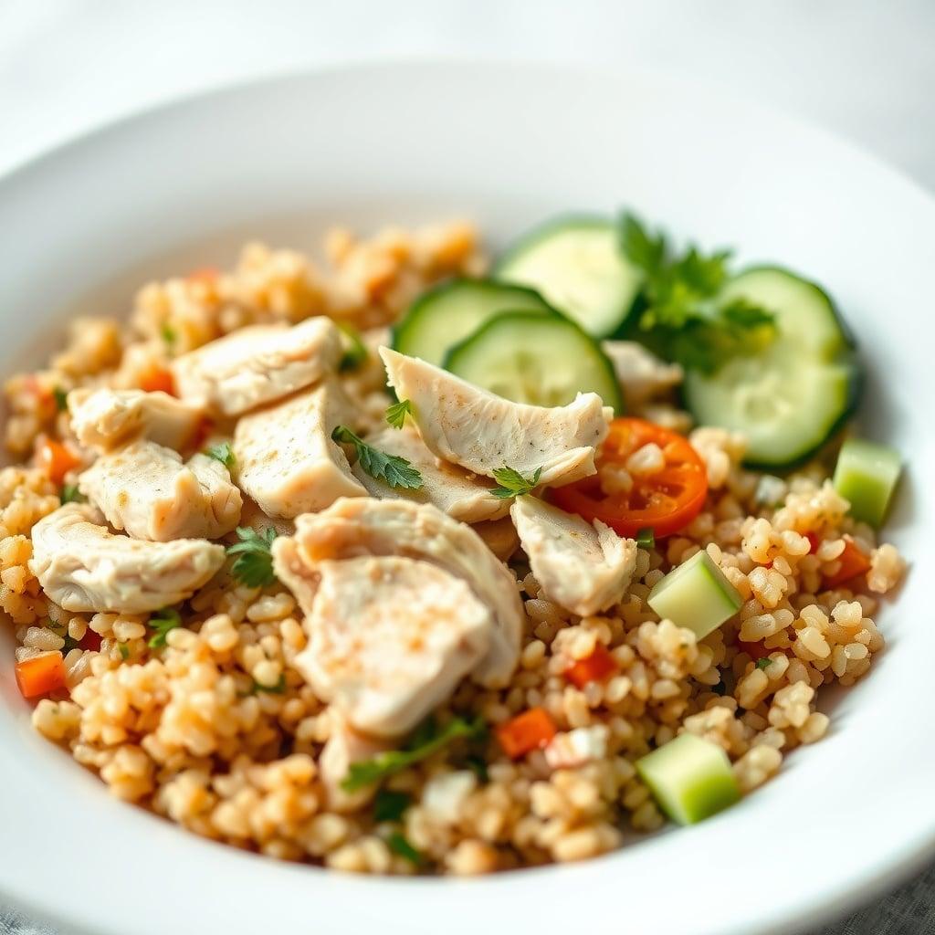 Mediterranean Lemon-Herb Chicken Grain Bowl Mediterranean Lemon-Herb Chicken Grain Bowl