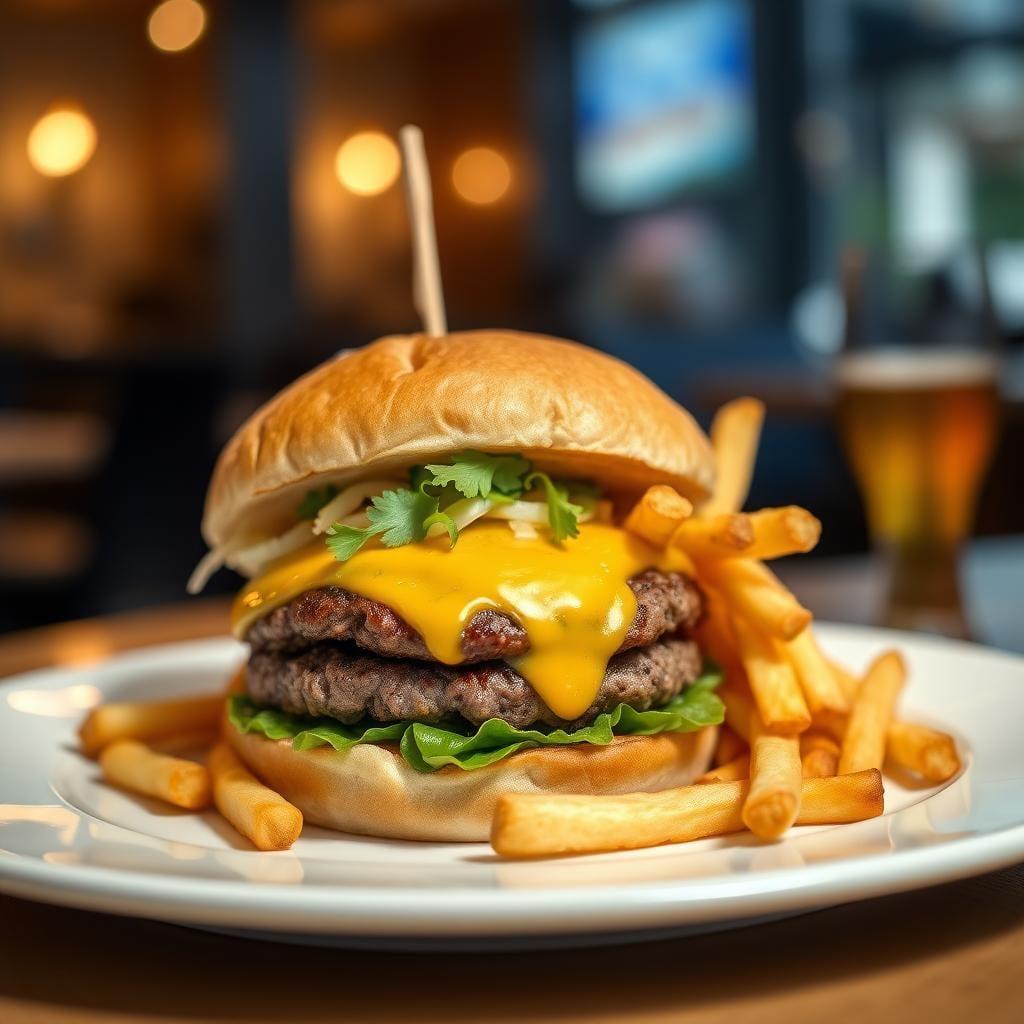 Cheeseburger with Fries
