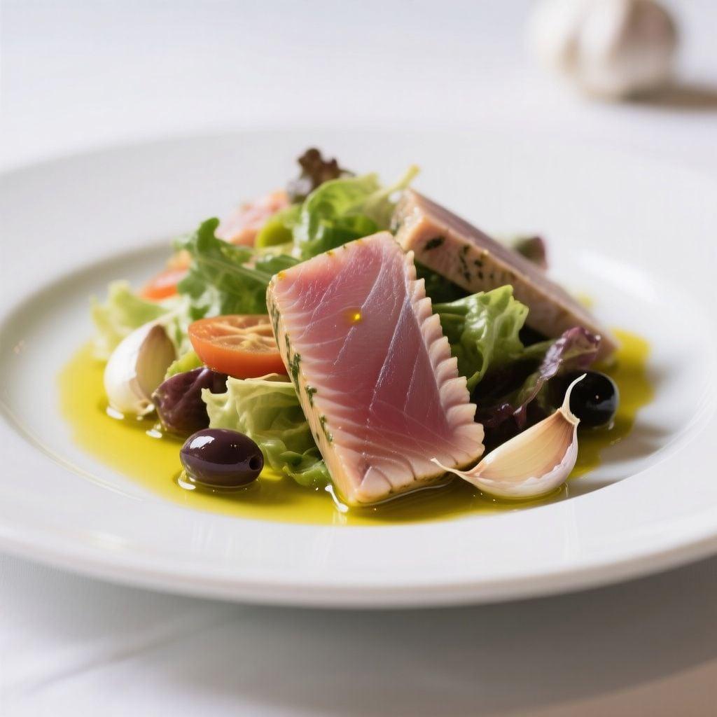Deconstructed Salade Niçoise with Olive Oil Poached Tuna Deconstructed Salade Niçoise with Olive Oil Poached Tuna