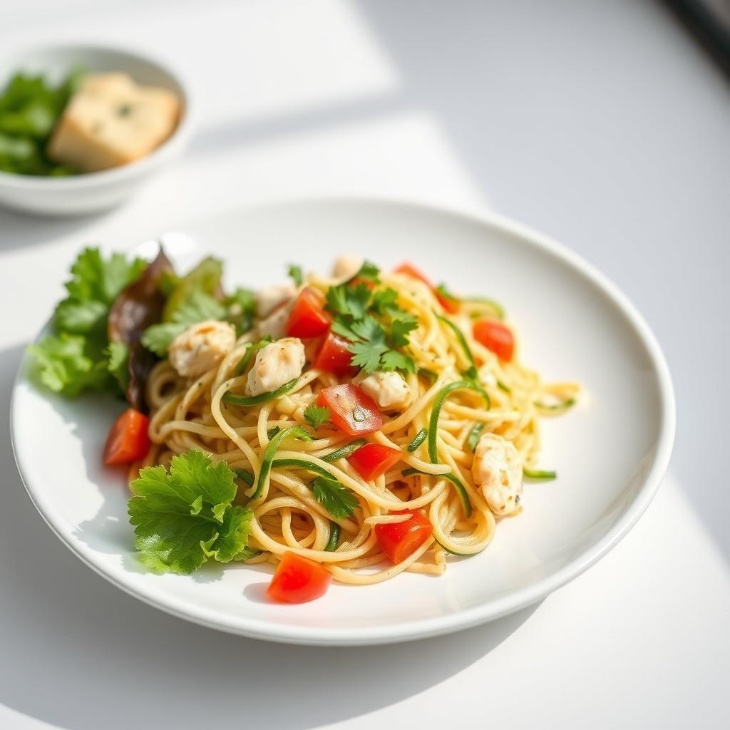 Zucchini Noodle Chicken Salad Zucchini Noodle Chicken Salad