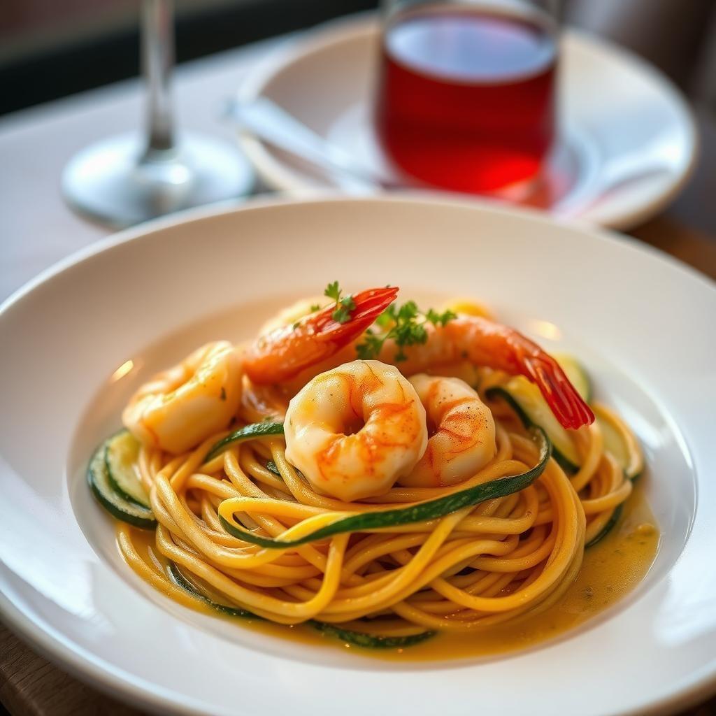 Garlic Butter Shrimp with Zucchini Noodles Garlic Butter Shrimp with Zucchini Noodles