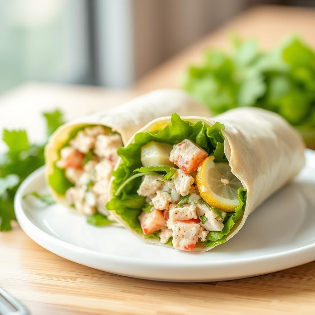 Lemon Dill Tuna Salad Wrap Lemon Dill Tuna Salad Wrap