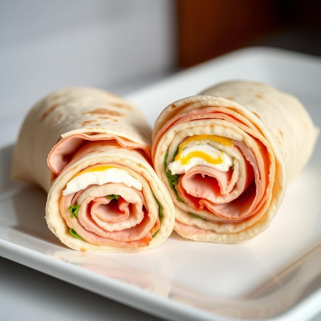 Ham and Swiss Pinwheel Wrap Ham and Swiss Pinwheel Wrap
