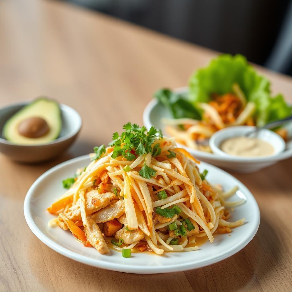 Asian-Inspired Chicken Cabbage Slaw