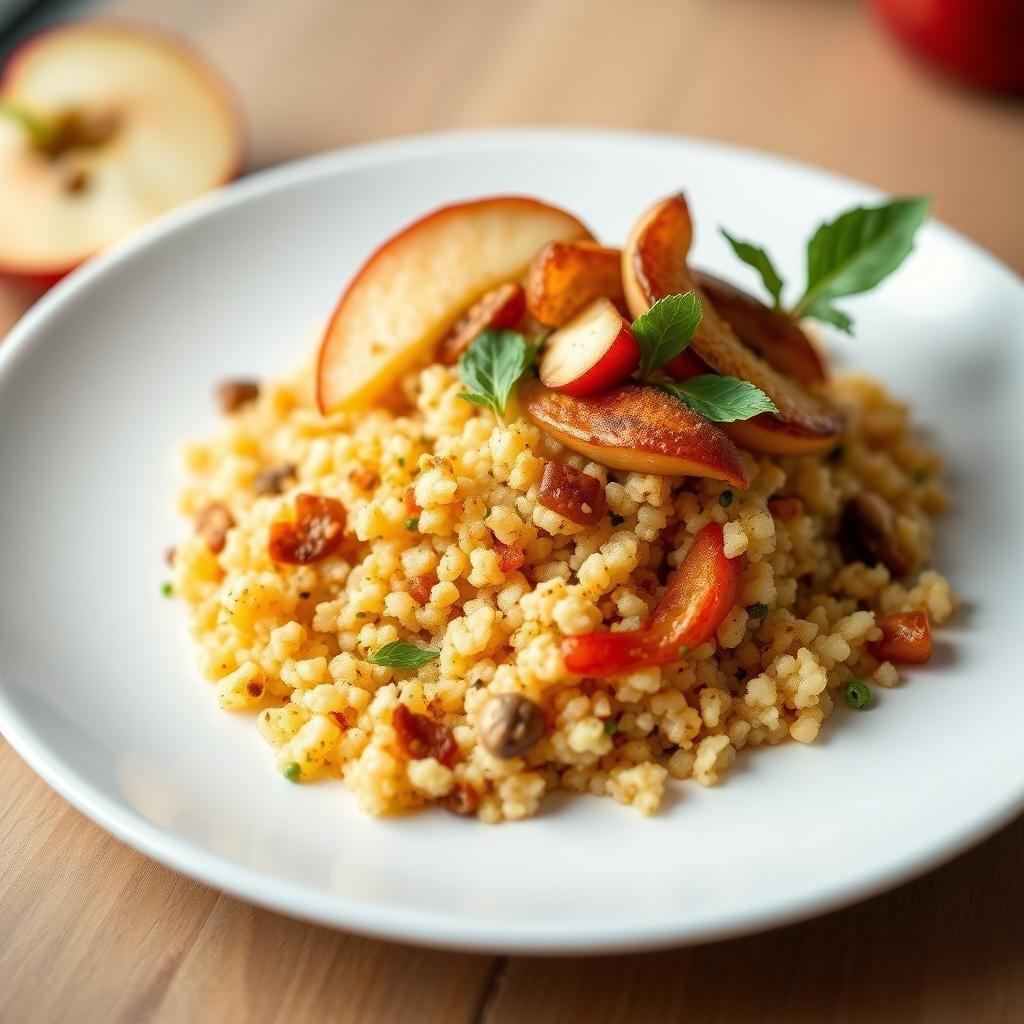 Warm Apple Spice Breakfast Couscous Warm Apple Spice Breakfast Couscous