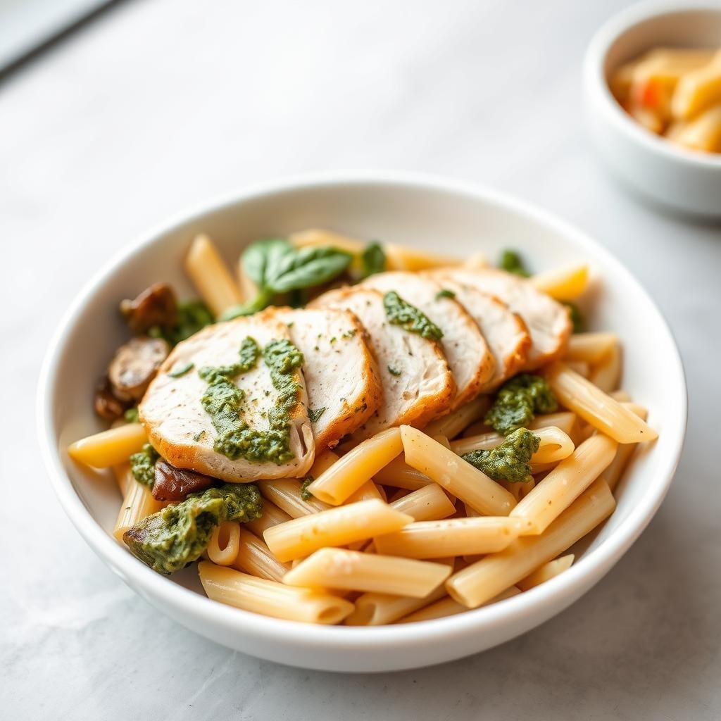 Chicken Pesto Pasta Bowl