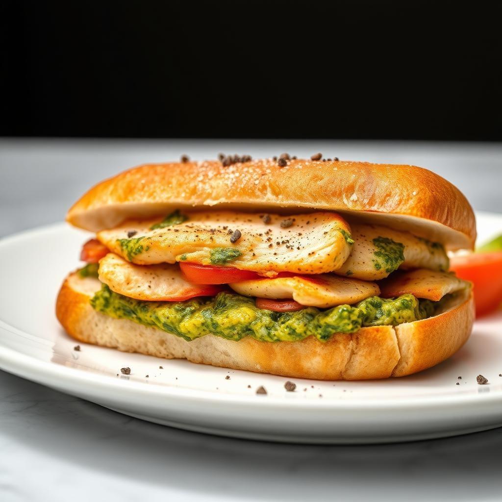 Chicken Pesto Sandwich Chicken Pesto Sandwich