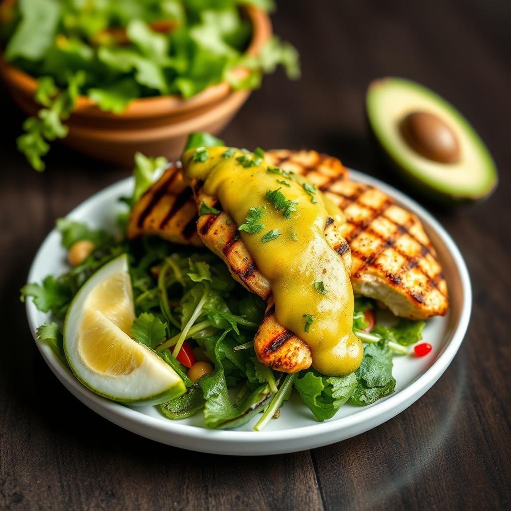 Grilled Chicken & Avocado Salad with Citrus Vinaigrette Grilled Chicken & Avocado Salad with Citrus Vinaigrette