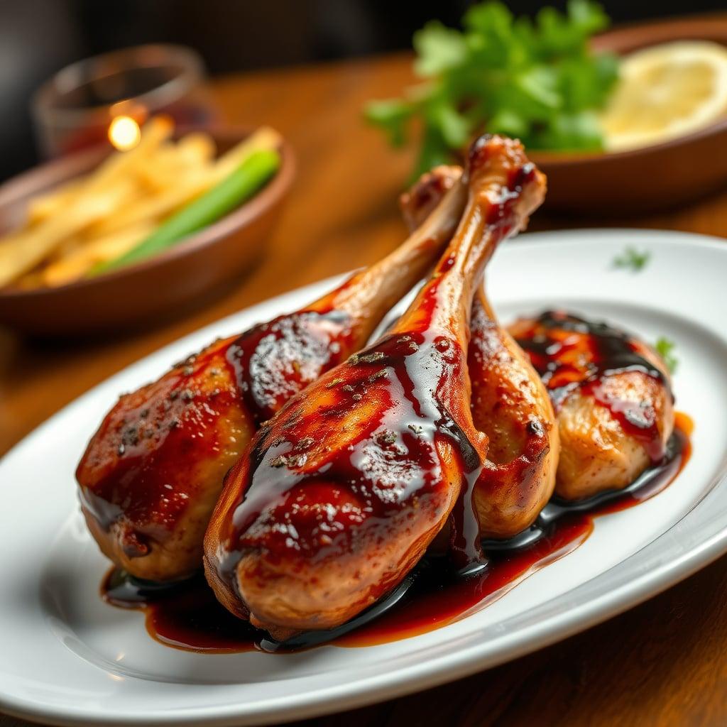 Tangy Balsamic-Glazed Chicken Drumsticks Tangy Balsamic-Glazed Chicken Drumsticks