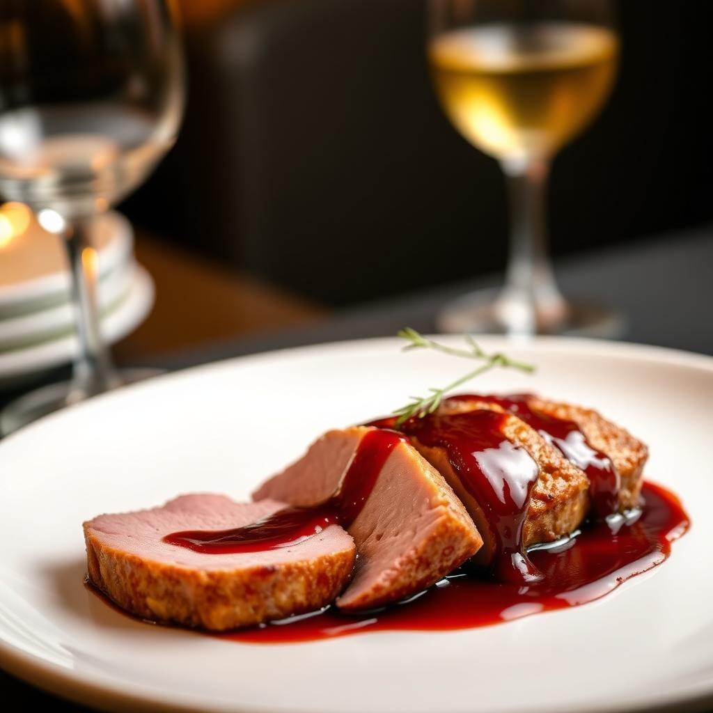 Maple-Glazed Duck Breast with Cherry Reduction Maple-Glazed Duck Breast with Cherry Reduction