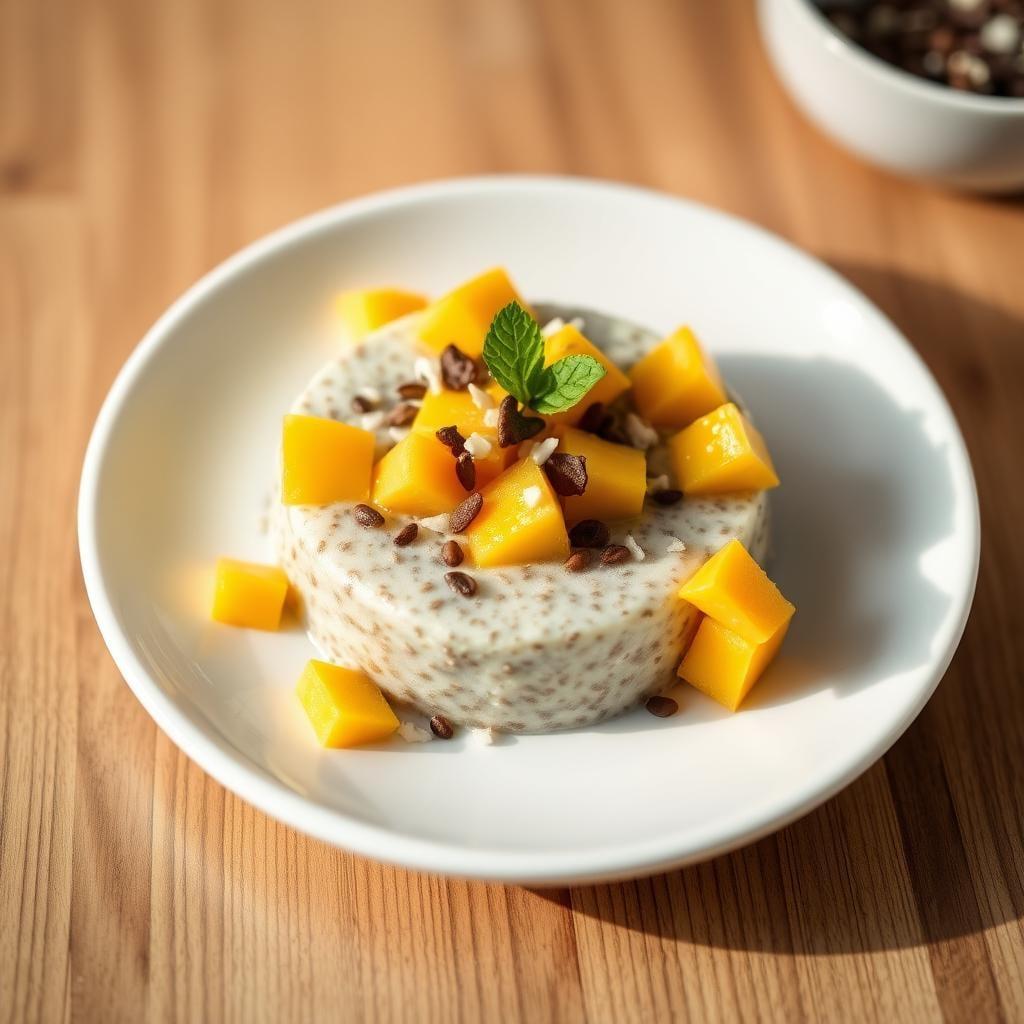 Chia Seed Pudding with Mango & Coconut Chia Seed Pudding with Mango & Coconut