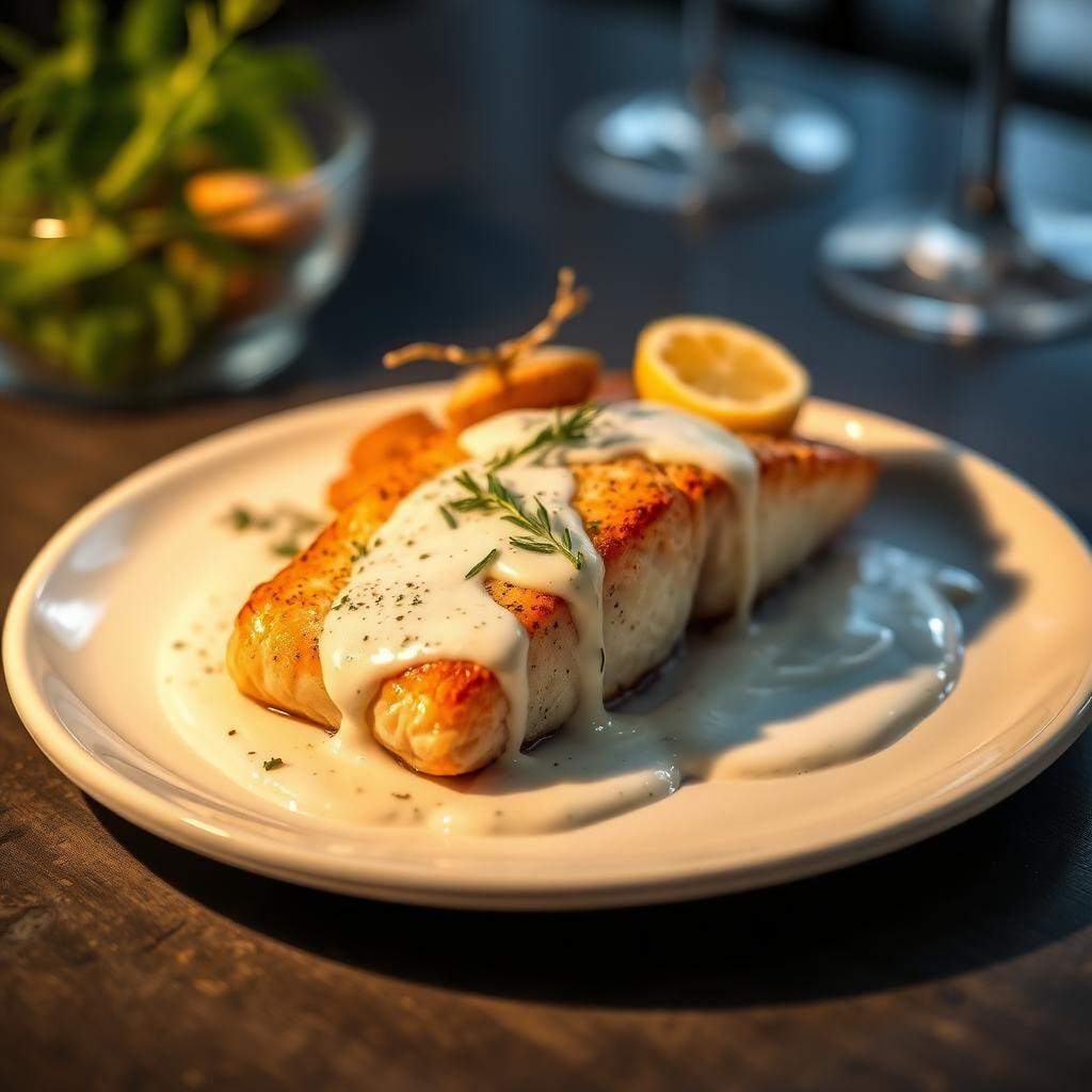 Pan-Seared Salmon with Lemon Dill Cream Sauce Pan-Seared Salmon with Lemon Dill Cream Sauce