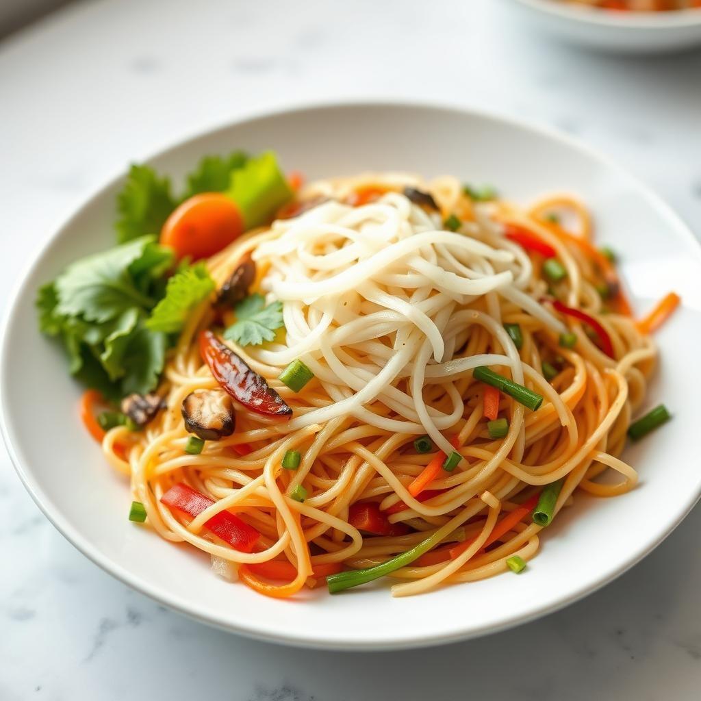Asian-Inspired Rice Noodle Salad
