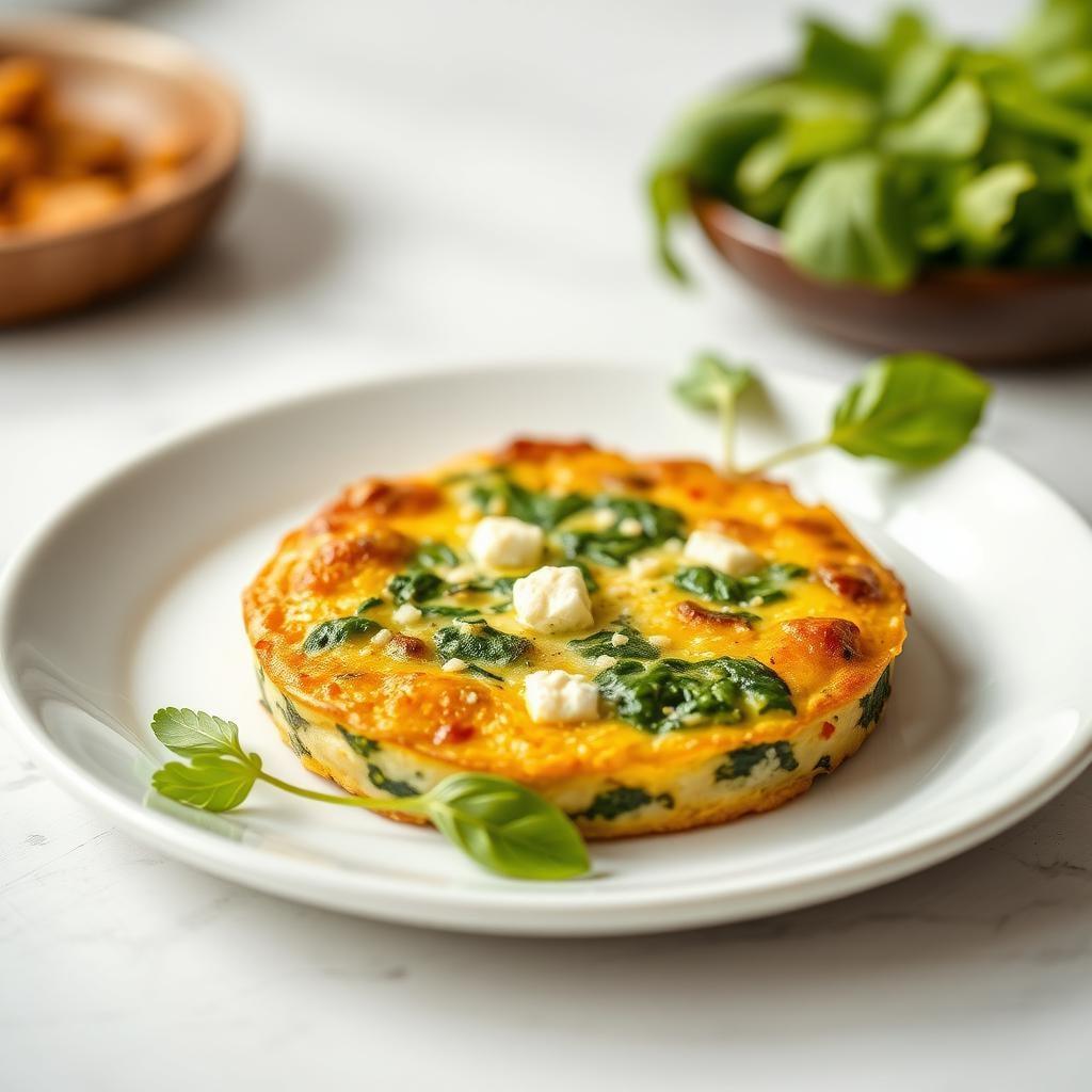 Spinach and Feta Frittata Spinach and Feta Frittata