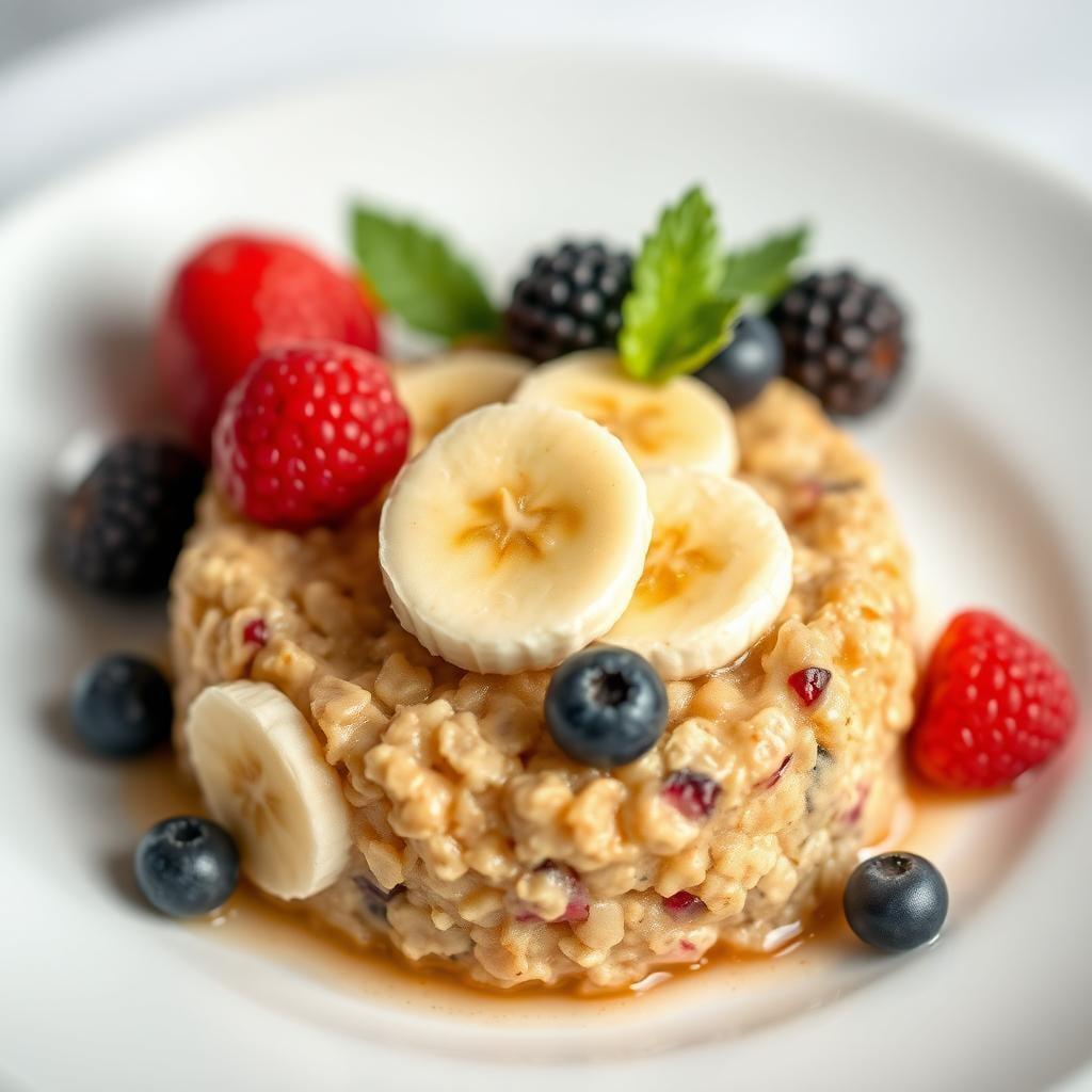 Baked Oatmeal with Berries and Banana