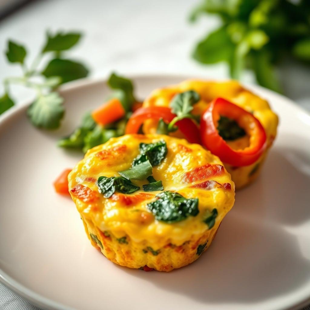 Veggie Egg Muffins with Spinach and Bell Peppers Veggie Egg Muffins with Spinach and Bell Peppers