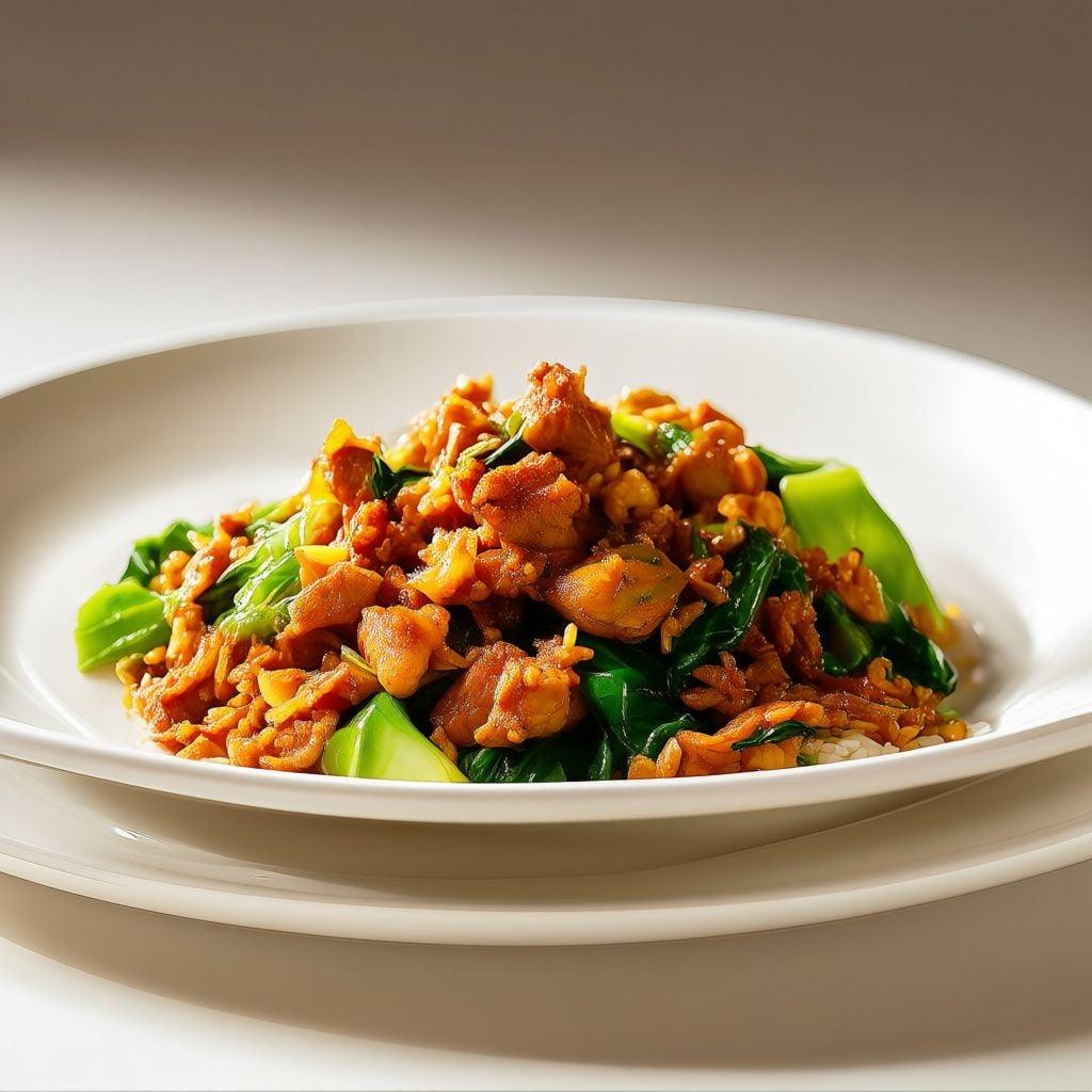 Garlic-Ginger Ground Turkey Stir-Fry Garlic-Ginger Ground Turkey Stir-Fry