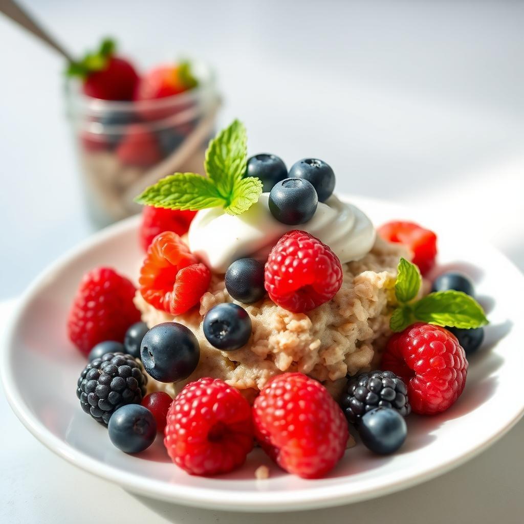 Overnight Oats with Mixed Berries Overnight Oats with Mixed Berries