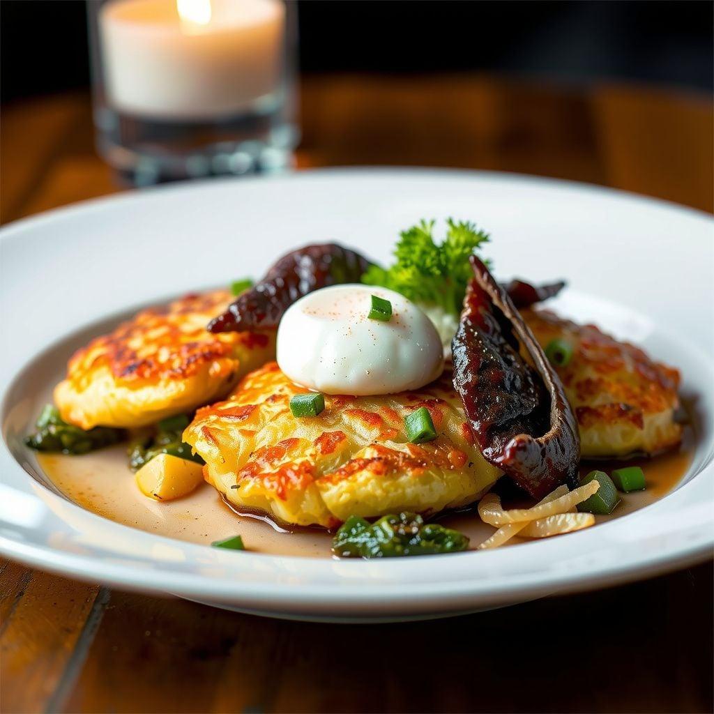 Crispy Scandinavian Potato & Cabbage Fritters Crispy Scandinavian Potato & Cabbage Fritters