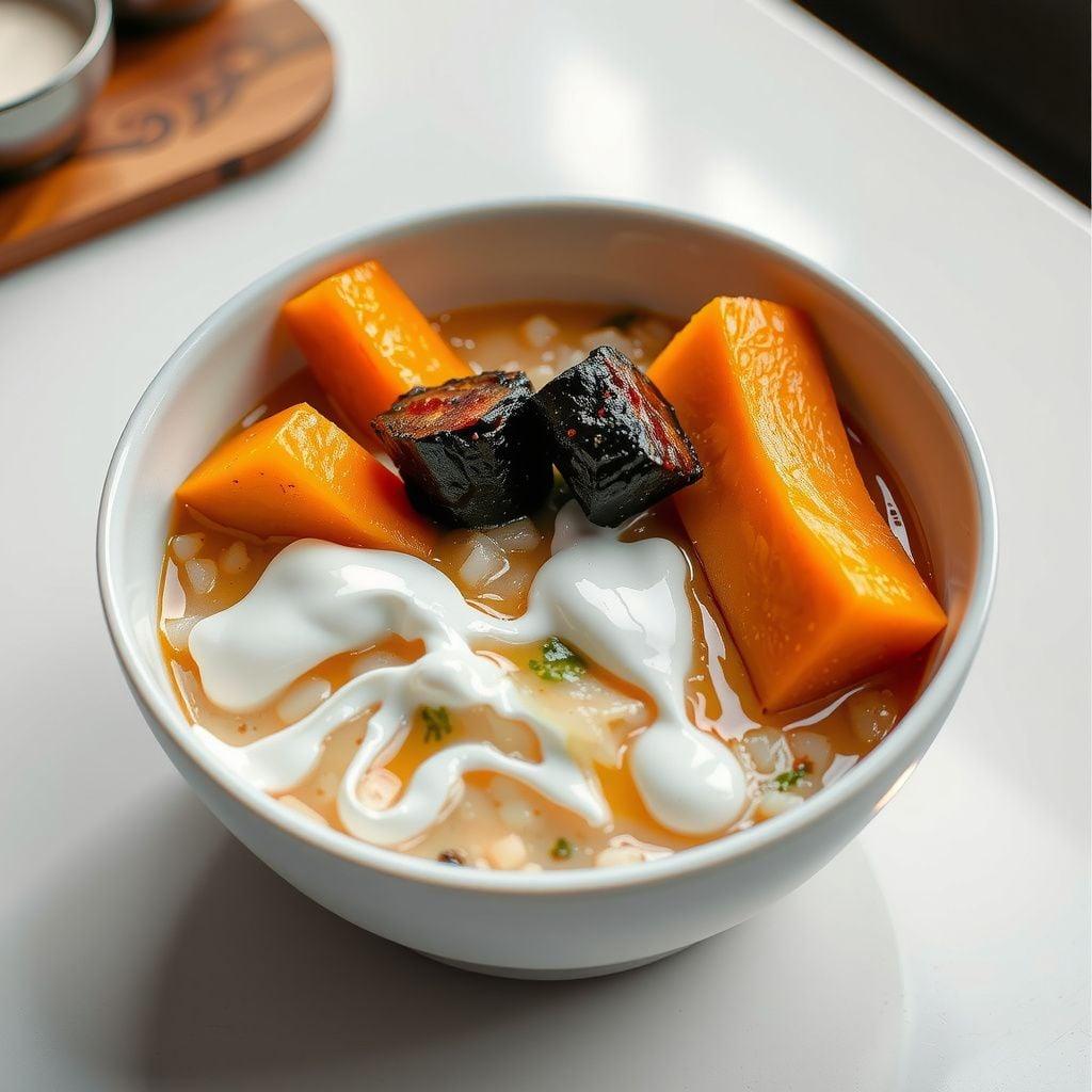 White Miso & Butternut Squash Rice Porridge White Miso & Butternut Squash Rice Porridge