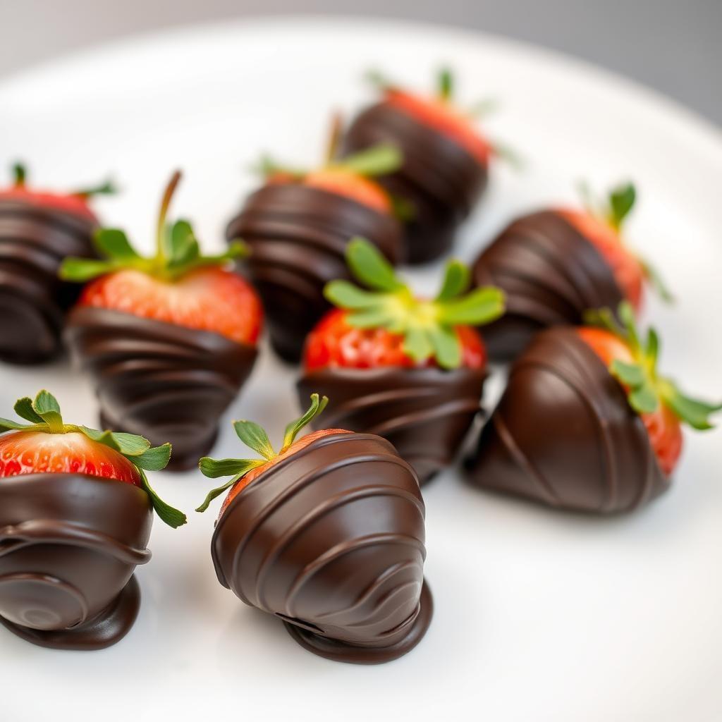 Dark Chocolate Covered Strawberries Dark Chocolate Covered Strawberries