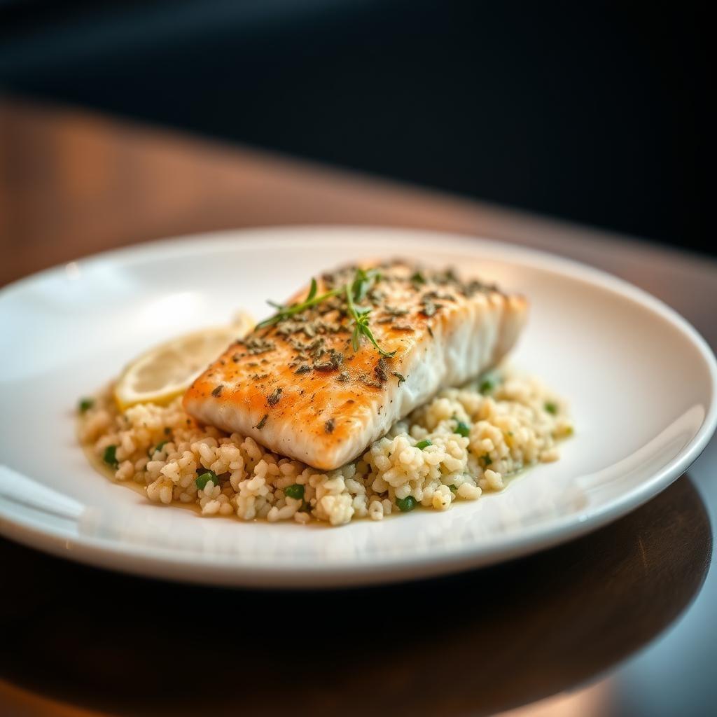 Herb-Roasted Salmon with Lemon Quinoa Herb-Roasted Salmon with Lemon Quinoa