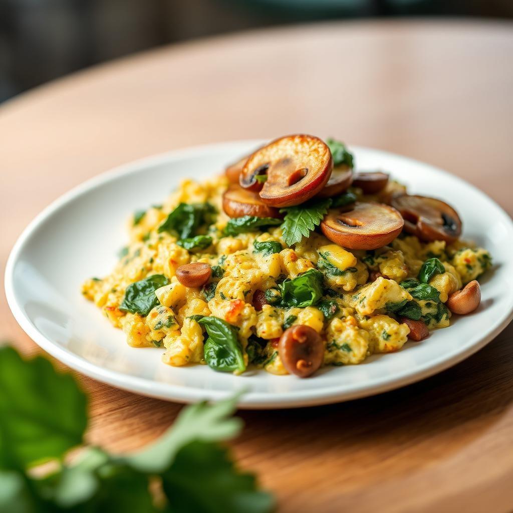 Spinach and Mushroom Breakfast Scramble Spinach and Mushroom Breakfast Scramble