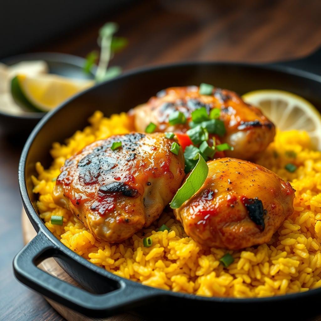 Sizzling Mexican Chicken and Fiesta Rice Skillet Sizzling Mexican Chicken and Fiesta Rice Skillet