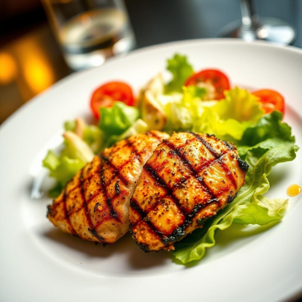 Grilled Caesar Salad with Blackened Chicken Grilled Caesar Salad with Blackened Chicken