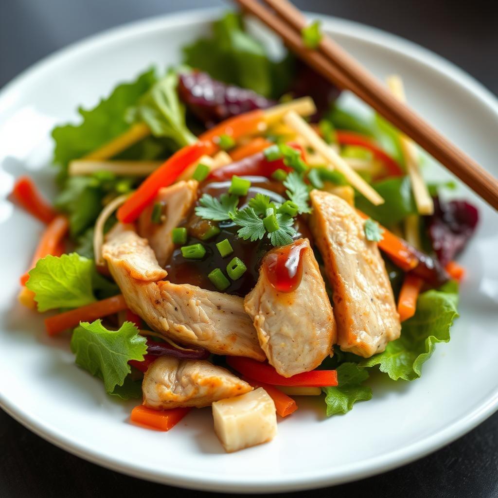 Asian-Inspired Chicken & Vegetable Salad Asian-Inspired Chicken & Vegetable Salad