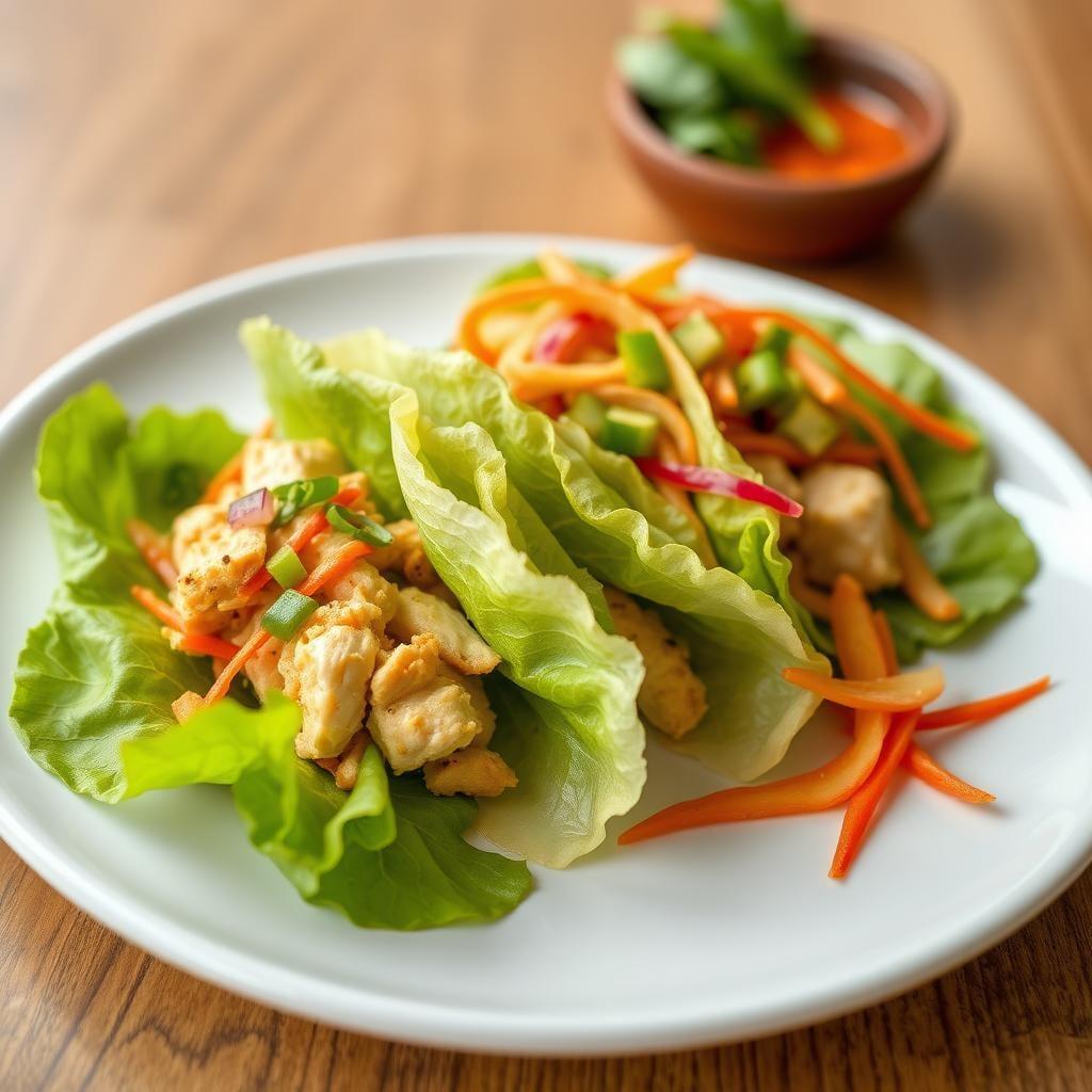 Asian-Inspired Chicken Lettuce Wraps