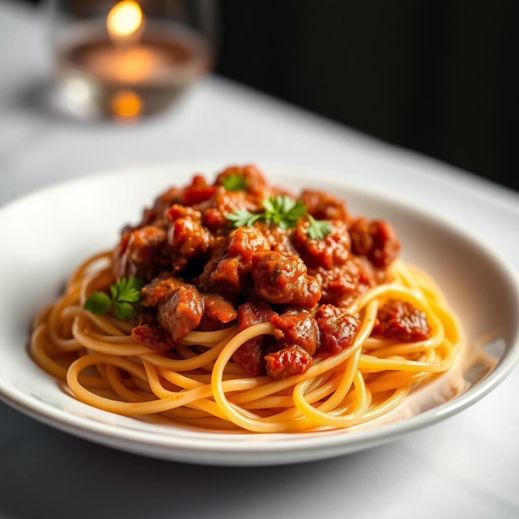 Spaghetti with Meat Sauce Spaghetti with Meat Sauce