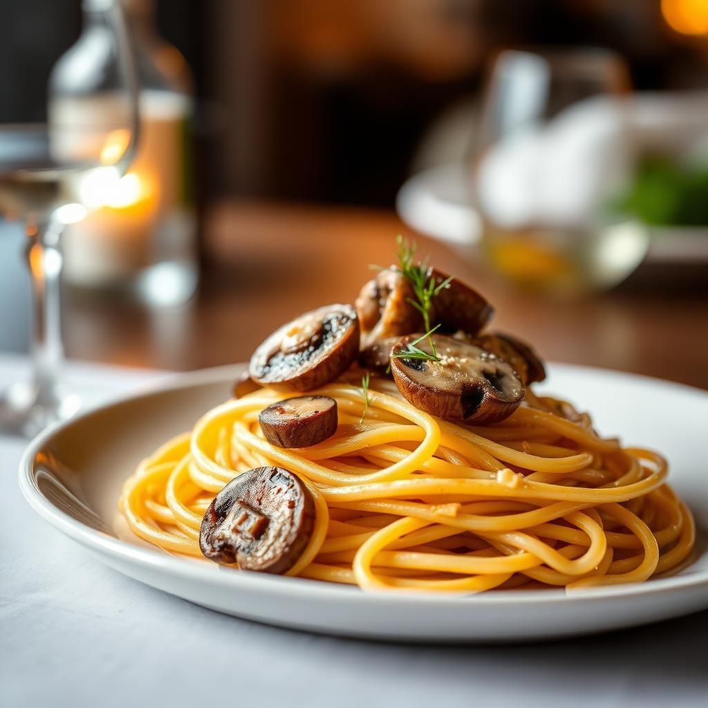 Garlic Butter Mushroom Pasta Garlic Butter Mushroom Pasta