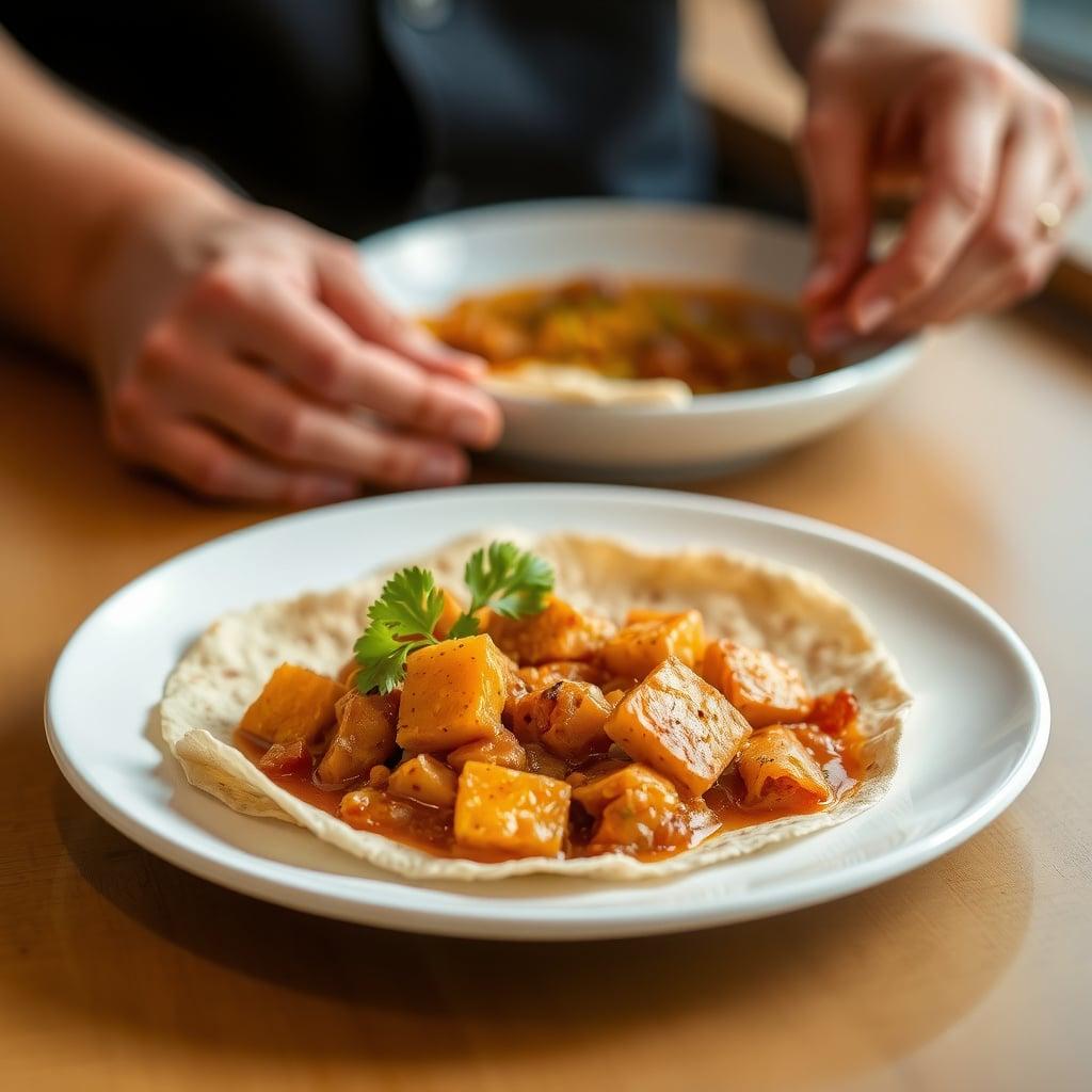 Handmade Heirloom Masa Tortillas with Slow-Braised Chicken Tinga Handmade Heirloom Masa Tortillas with Slow-Braised Chicken Tinga