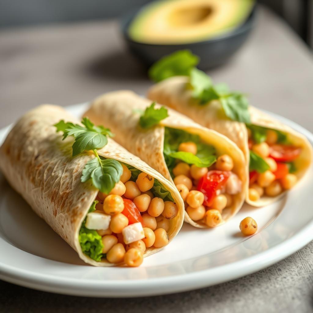Mediterranean Chickpea Salad Wraps Mediterranean Chickpea Salad Wraps