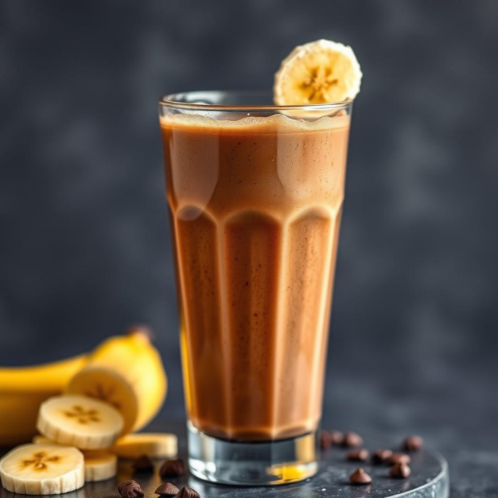 Chocolate Banana Whey Protein Shake