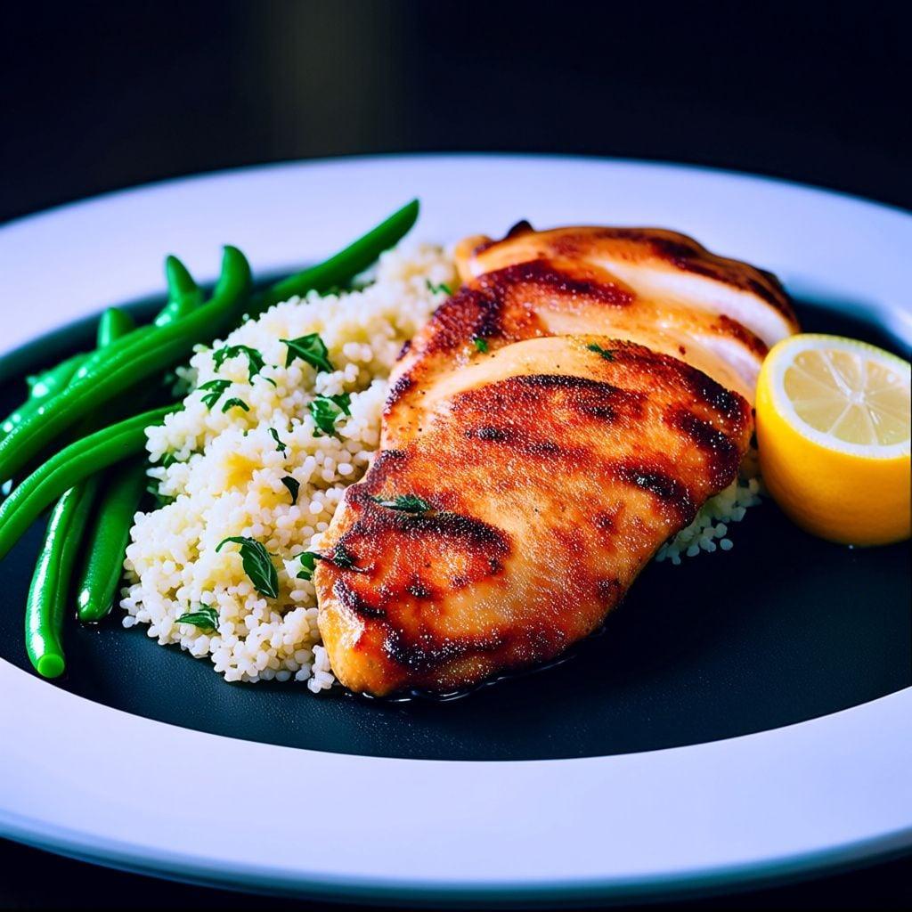 Lemon-Herb Chicken Cutlets with Couscous Lemon-Herb Chicken Cutlets with Couscous
