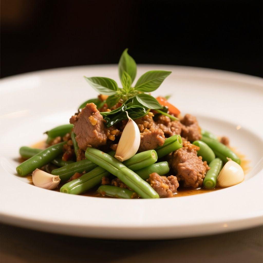 Thai Basil Ground Pork with Green Beans Thai Basil Ground Pork with Green Beans