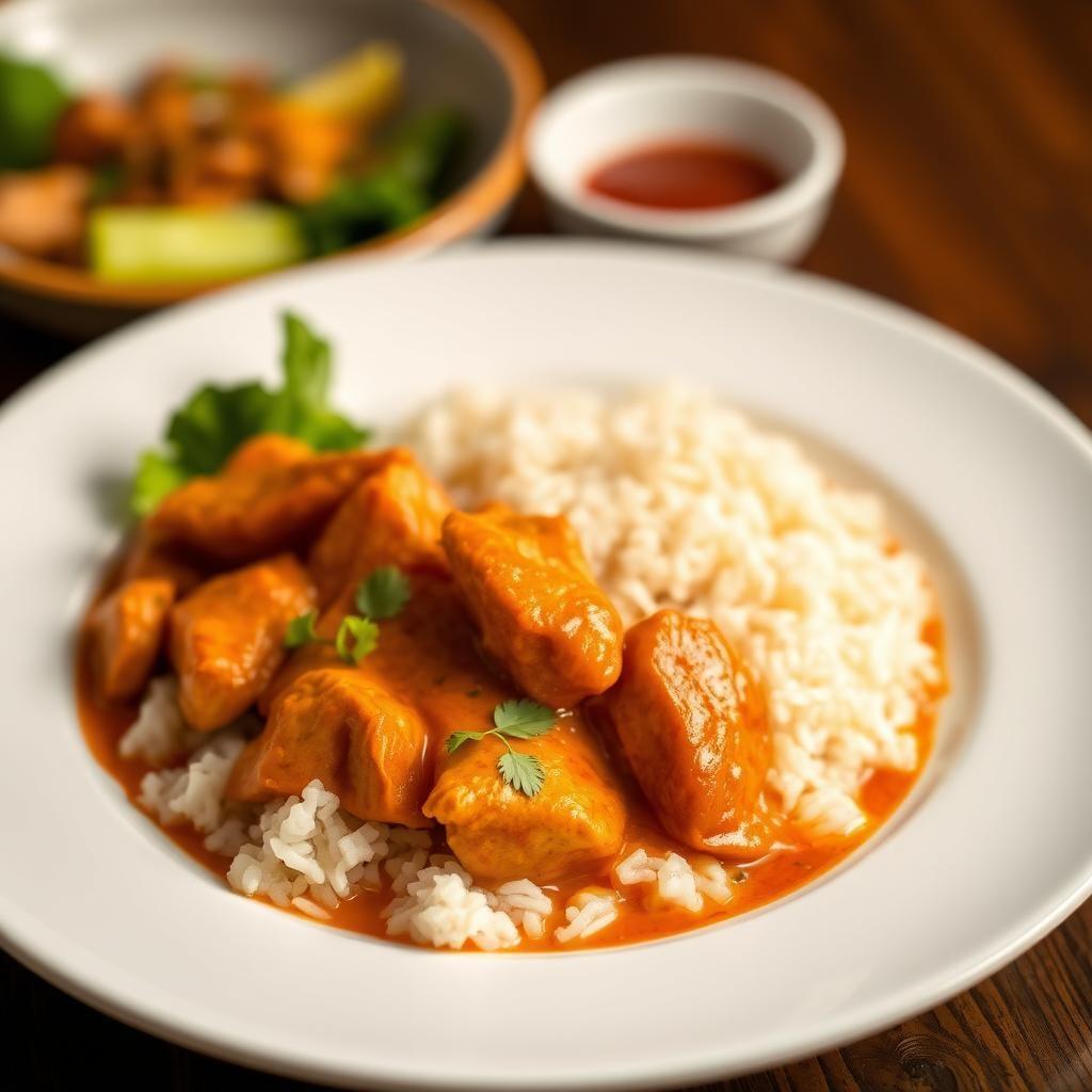 Thai Red Curry Chicken with Jasmine Rice Thai Red Curry Chicken with Jasmine Rice