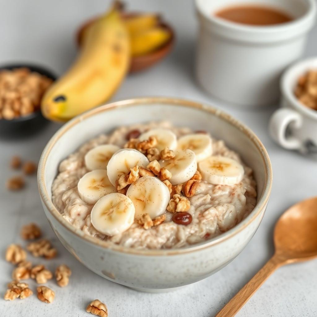 Banana-Nut Protein Power Oats